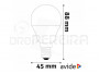 LAMPADA E14 DIMAVEL 4.9W LED RGBW C/ COMANDO